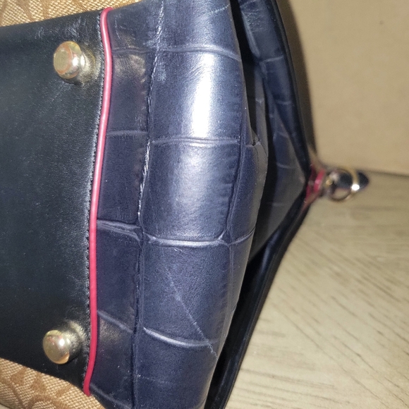 Coach Tan and Black Satchel - Picture 10 of 16